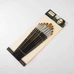 Professioneel Kunstenaars Penseel Set Houten Handvat Nylon Haar Aquarell Acryl Olieverf Penseel Kunstbenodigdheden