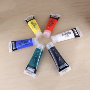 Keep Smiling 6 Colors 75ml Acrylic Paint Set Artist Pigment for DIY Wall Painting Art
