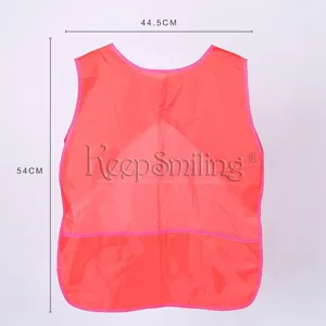 Tablier de peinture sans manches imperméable pour les enfants avec poche 44.5x54cm