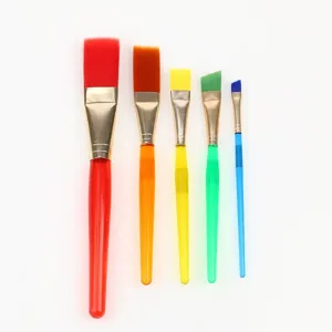 5-teiliges buntes Pinselset, professionelle Künstler Aquarell Pinsel zum Malen Kunst.
