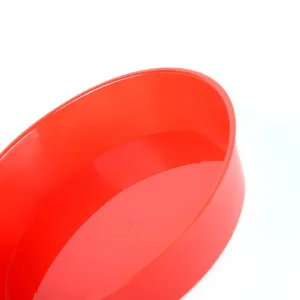 Palette di pittura in plastica rossa per bambini acquerello acrilico ciotola d'arte.