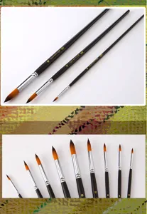 Nylon Pinsel Set Aquarell Gouache Acryl Malerei Kunst Pinsel 9 Stueck Kuenstlerbedarf