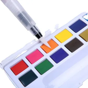 Portable Watercolor Water Brush Pen Transparent Plastic Water Storage Painting Brush Art Stationery Tool
