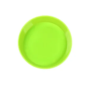 Vista di dettaglio della tavolozza di vernice in plastica verde, ideale per acquerello.