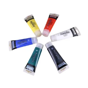 Keep Smiling Acrylic Paint Set Assorted Colors Tubes Artist Painting Pigment DIY Wall Painting Craft Art Supplies