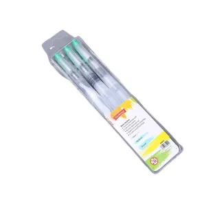 3-piece water brush pen set nylon hair watercolor painting pens with transparent case