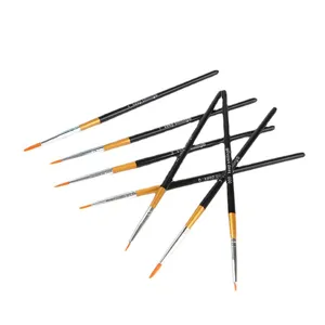 Professional Fine Tip Detail Paint Brushes Miniature Assortment For Acrylic Watercolor Gouache Painting Art Supplies