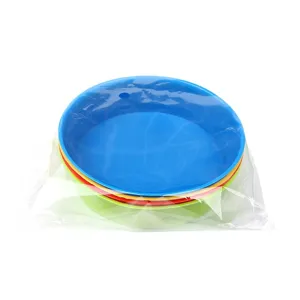 Set tavolozza di colori in plastica per bambini, 4 colori vassoio di miscelazione.
