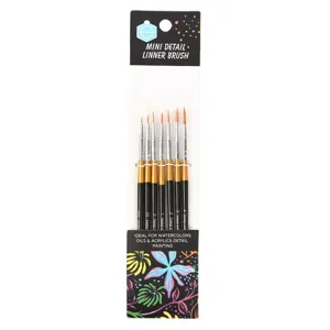 Professional Miniature Detail Paint Brushes Fine Tip Paintbrush With Wooden Handle For Acrylic Watercolor Drawing Art