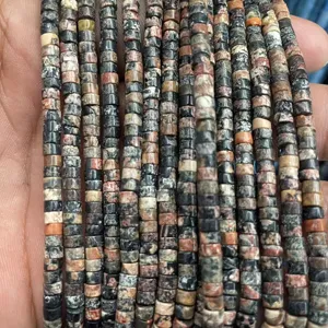 Natural stone spacer tube beads 2x4mm DIY jewelry making craft handmade bracelet loose beads