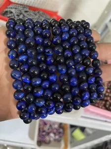Blue Tiger Eye Gemstone Beaded Bracelet Wholesale Factory Direct Sales Jewelry Items