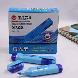 TOYO SP25 Highlighter Set 10PCS Blue Fluorescent Marker Pens for School and Office use