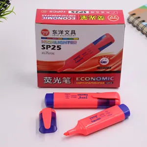 Toyo SP25 fluorescent highlighter pen set 10pcs candy color student stationery office