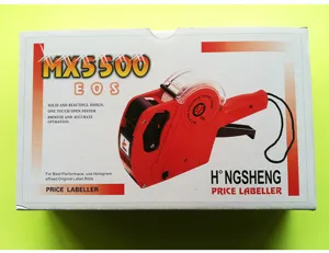 MX-5500 single row price labeller price gun pricing machine with label roll and ink roller