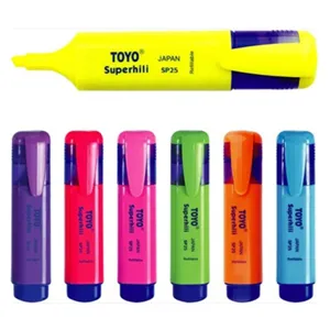 TOYO SP25 Highlighters Set Vibrant Candy Colors Marker Pens for Students Study Notes