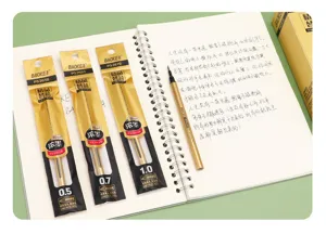 Baoke gel pen refills 0.5/0.7/1.0mm quick dry black ink for students stationery details