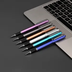 Baoke High Aesthetic Metal Gel Pen Bullet Tip Office Signature Pen Refillable Water Based Pen Writing Supplies