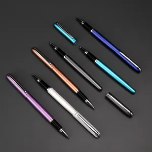 Baoke 180 high-end metal gel pen 0.5mm bullet tip smooth writing office signature pen set.
