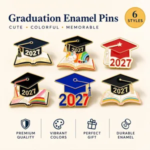Abschluss Anstecknadeln Set 2027 Doktorhut Design bunt süß Souvenir Geschenk