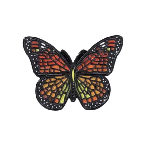 Vlinder Geëmailleerde Broche Schattige Dier Legering Badge voor Rugzak Kleding Accessoires