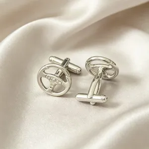Boutons de manchette volant voiture pour homme mode chemise affaire boutons manchette