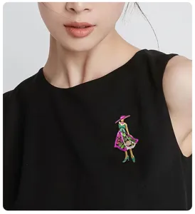 Elegante spilla da donna con strass scintillanti e design alla moda raffinato