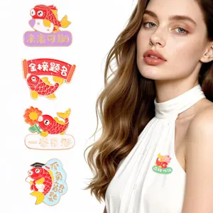Cartoon Emaille Brosche Pin Koi Fisch Ente Metall Abzeichen Broschen Für Schule Schüler Motivation Rucksack Zubehör Schmuck Geschenk