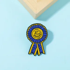 Kreative Abschluss Band Emaille Brosche Pin mit Doktorhut Design, perfektes Kindergeschenk.