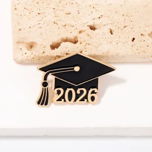 2026 Doktorhut Emaille Anstecknadel stilvolle Metall Brosche fur Absolventen Geschenk.