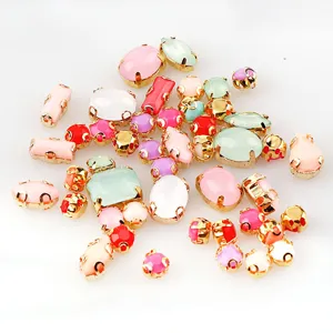 Kleurrijke gemengde klauw strass steentjes DIY accessoires voor schoenen hoeden kleding