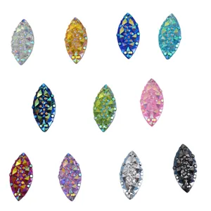 7x15mm marquise resin rhinestones colorful crystal flatback DIY craft jewelry accessories