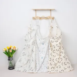Cotton nursing cover breathable double layer gauze stroller blanket feeding cover for mom