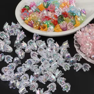 AB colorful lily of the valley flower shape beads DIY handmade windcime accessories