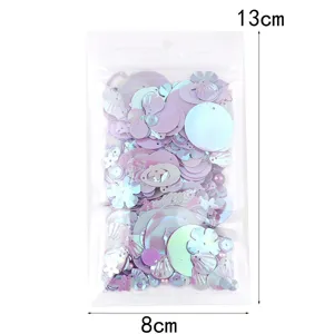 Holographic sequins DIY craft materials mixed shapes colorful glitter for handmade accessories
