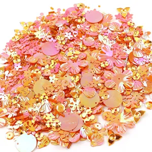Mixed Colorful Electroplated Sequins Glitter DIY Decorative Materials Clothes Garment Accessories Earrings Making