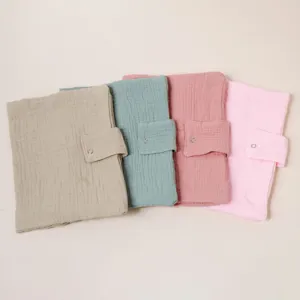 Fundas para libros de gasa de algodón hechas a mano cuaderno detalle variante multicolor