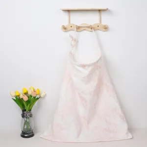 Pure cotton nursing cover for breastfeeding mothers, breathable double layer gauze baby cover.
