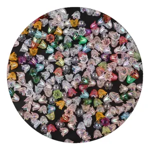 AB colorful lily of the valley flower beads DIY handmade windchime jewelry accessories