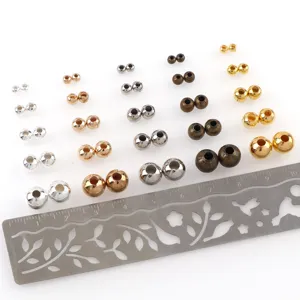 Electroplated Metal Iron Loose Beads Spacer Beads For Jewelry Making DIY Craft