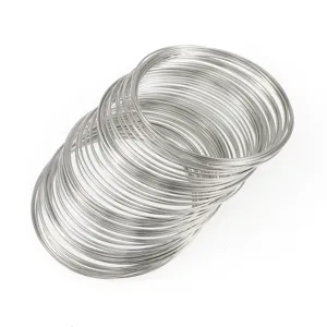 Stainless steel memory wire loops for DIY jewelry making bracelets necklaces crafts