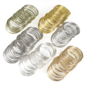 Stainless Steel Memory Wire For Bracelet Ring Making 100 Loops DIY Jewelry Craft Accessories Metal Wire Findings
