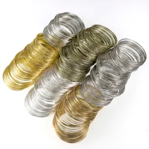 DIY memory wire coils for making bracelets, necklaces, and rings, multi-color craft steel wire.
