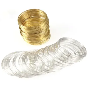100 Loops Memory Wire Steel Wire for DIY Bracelets Necklaces Jewelry Making Supplies
