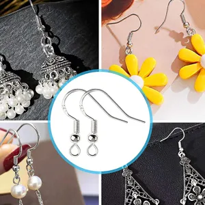 Ganci per orecchini placcati in argento S925 accessori fai da te fatti a mano 50pz