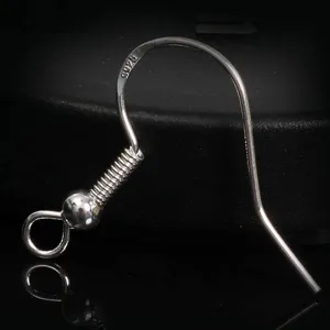 Ganci per orecchini in argento sterling S925 accessori per gioielli fai da te dettaglio