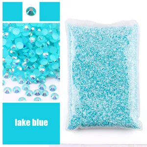 Grande confezione strass in resina gelatina piatta cristalli ghiaccio AB diamante DIY custodia unghie