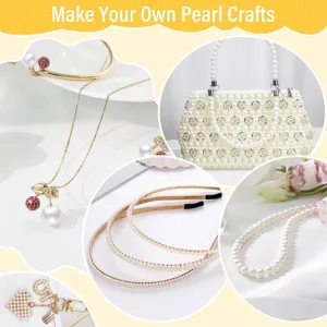 DIY Perlen Bastelset mit handgemachten Perlen Taschen, Halsketten und schicken Haarreifen.