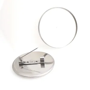 Bandejas de broche de acero inoxidable base de pin redondo para accesorios de joyeria.