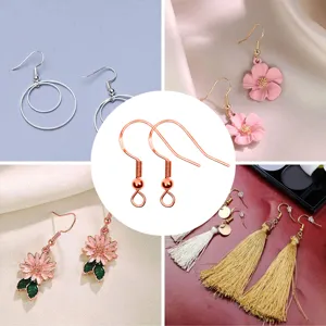 50pcs S925 Silver Plated Earring Hooks DIY Jewelry Making Findings Drop Ear Wires Supplies