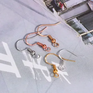 S925 silver plated earring hooks DIY handmade jewelry making findings components 50pcs